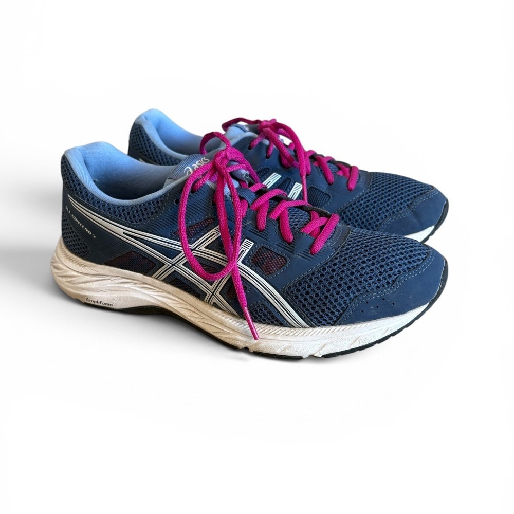Asics Gel-Contend 5 Womens Running Shoes Blue Pink 1012A234 Size 9